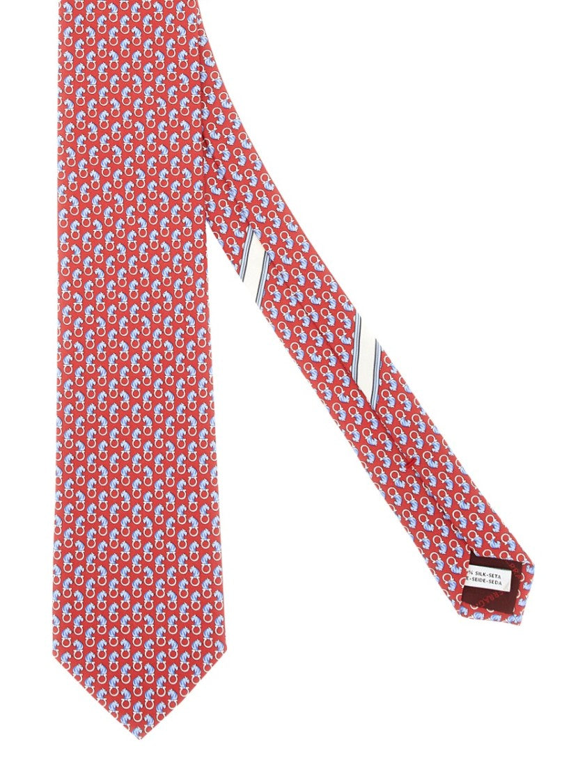 Ferragamo Feline Print Tie