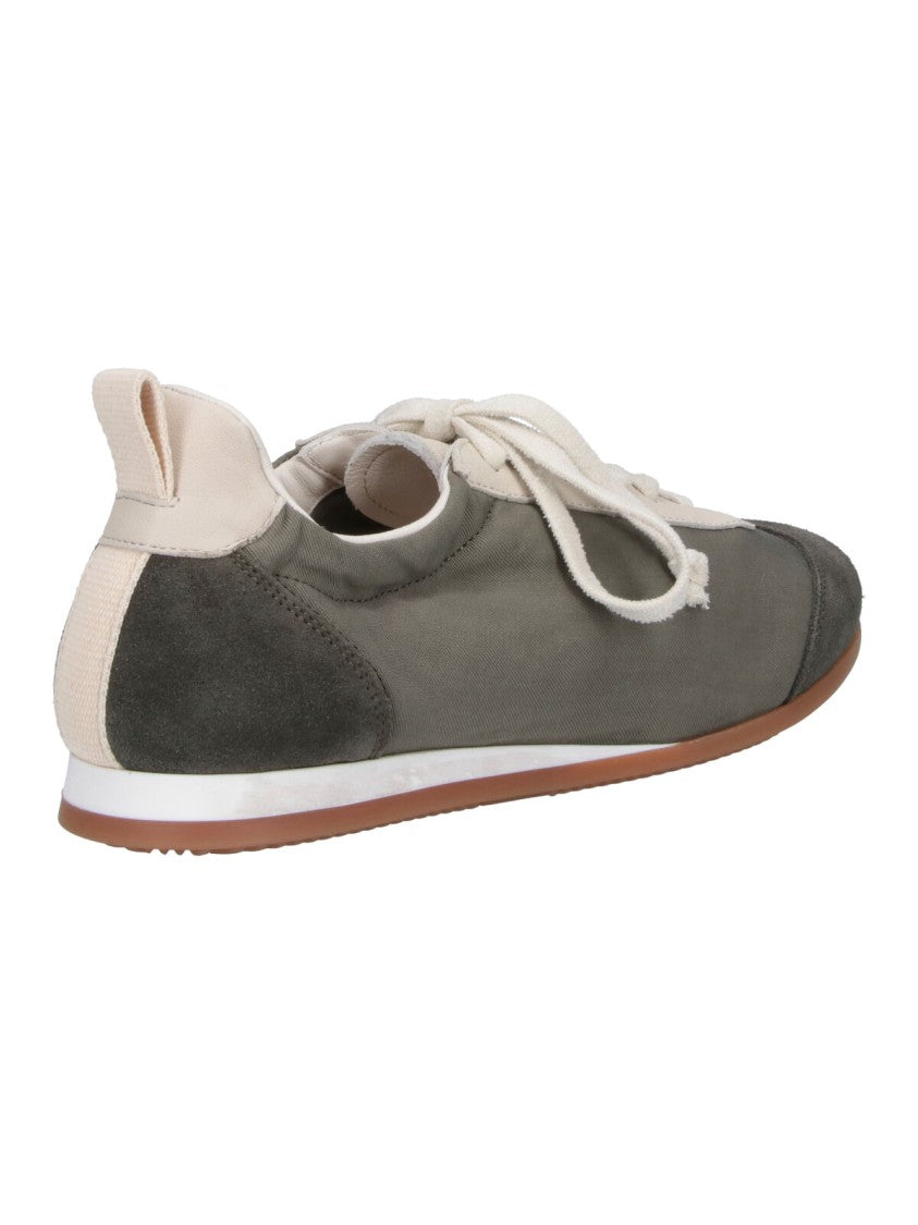 Uma Wang Brown Rounded Toe Leather Sneakers