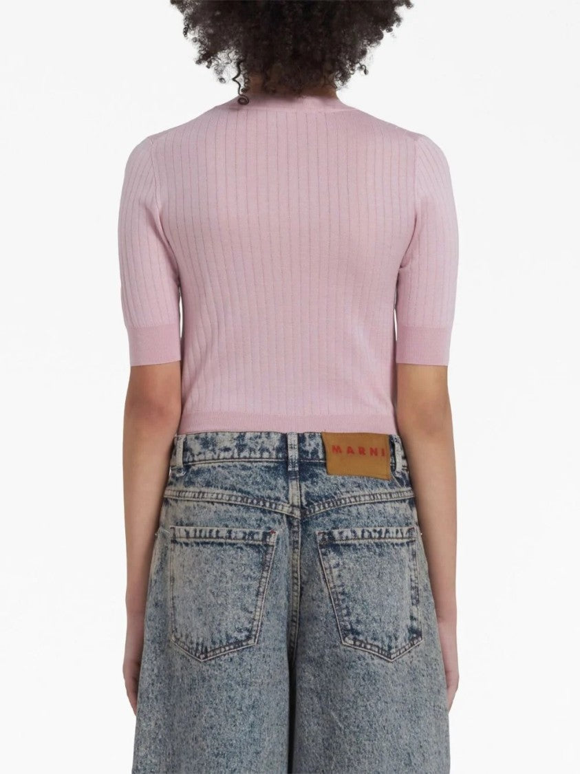 Marni Pink Turtleneck Sweater