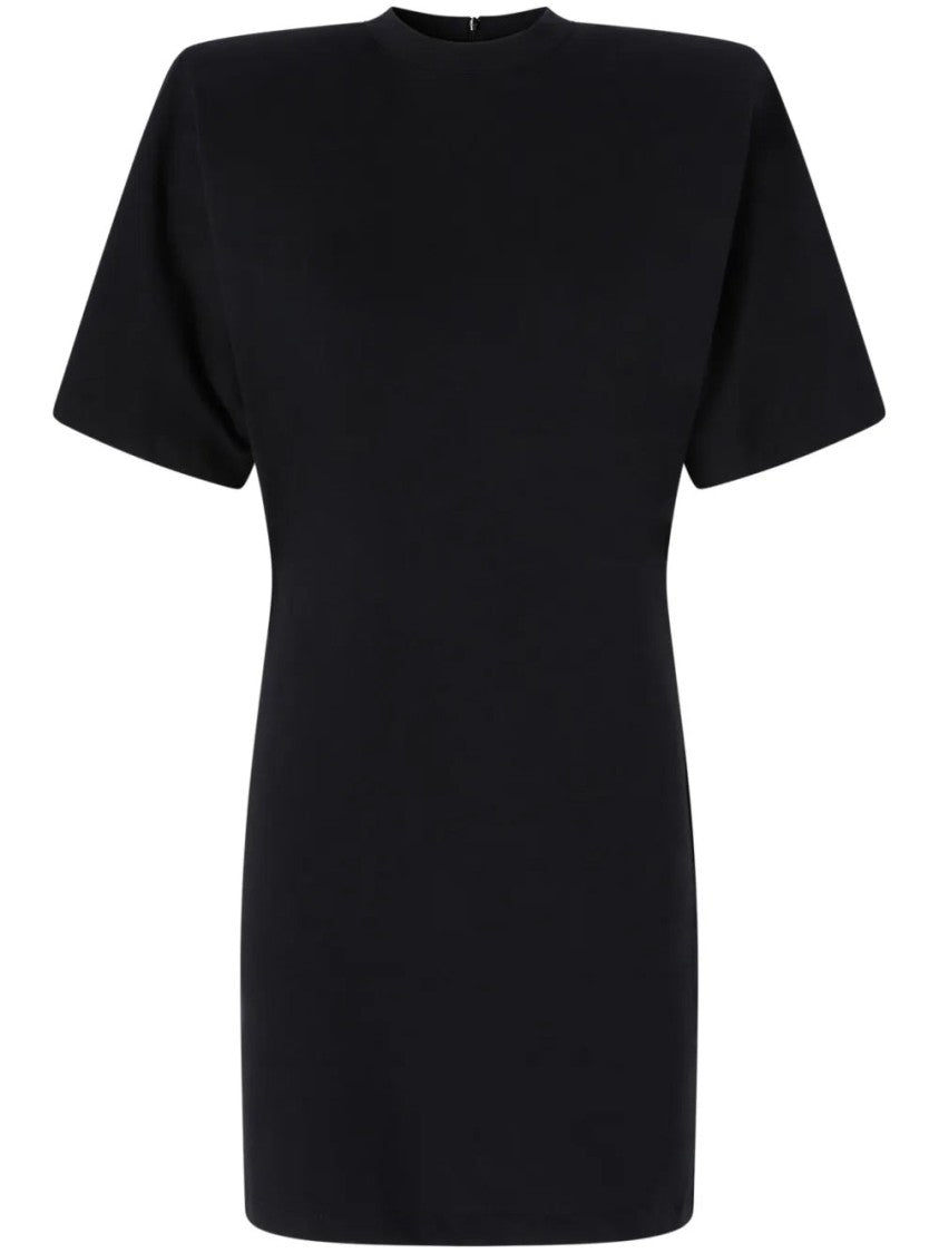 Pinko Black Mini Dress With Fitted Waist