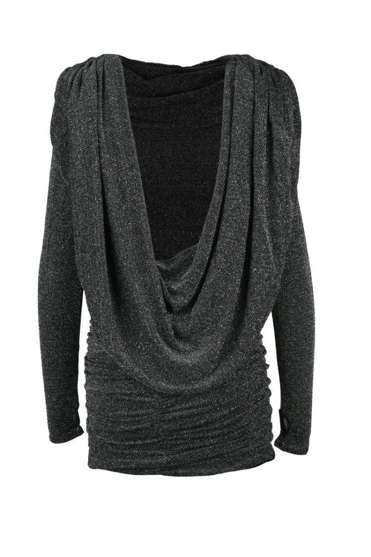 Twenty Fourhaitch Mini Lurex Jersey Dress - Silver