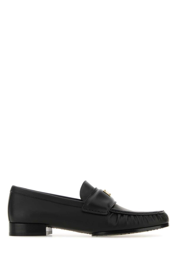Givenchy Black Leather 4G Loafers
