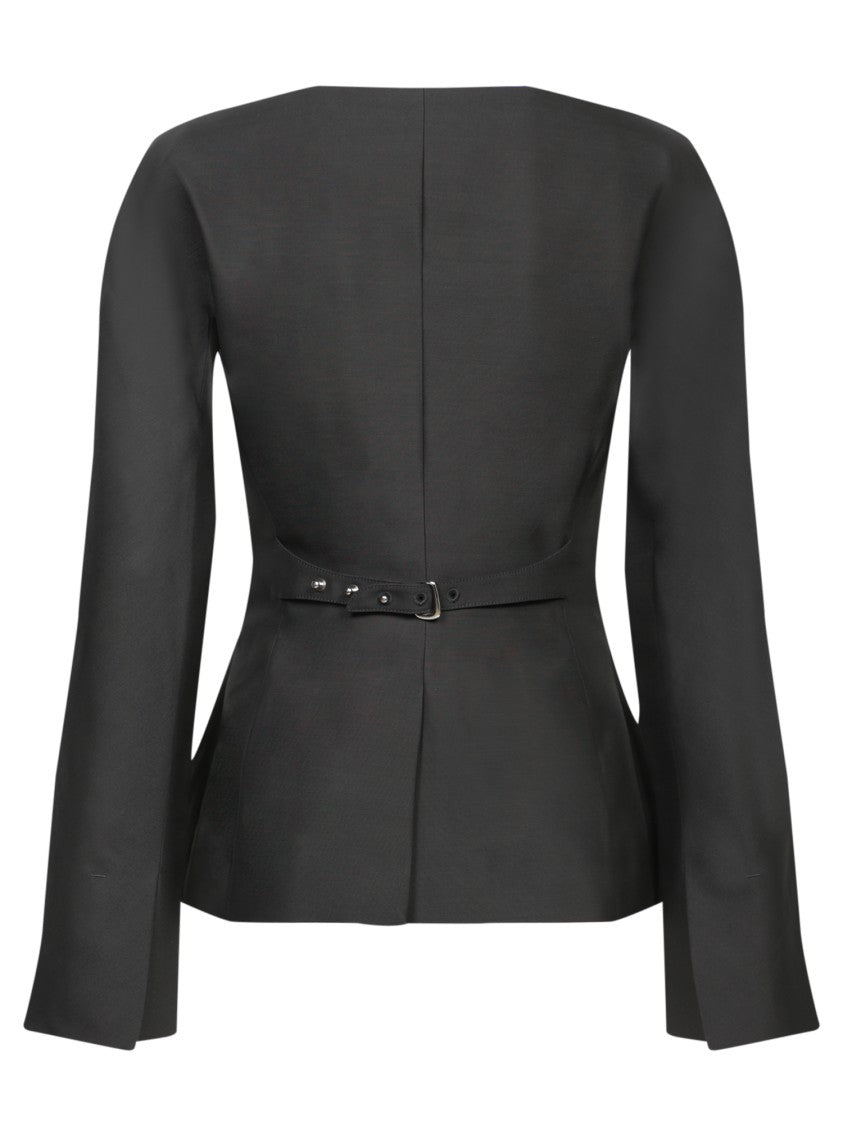 Jacquemus Structured Open Front Black Jacket