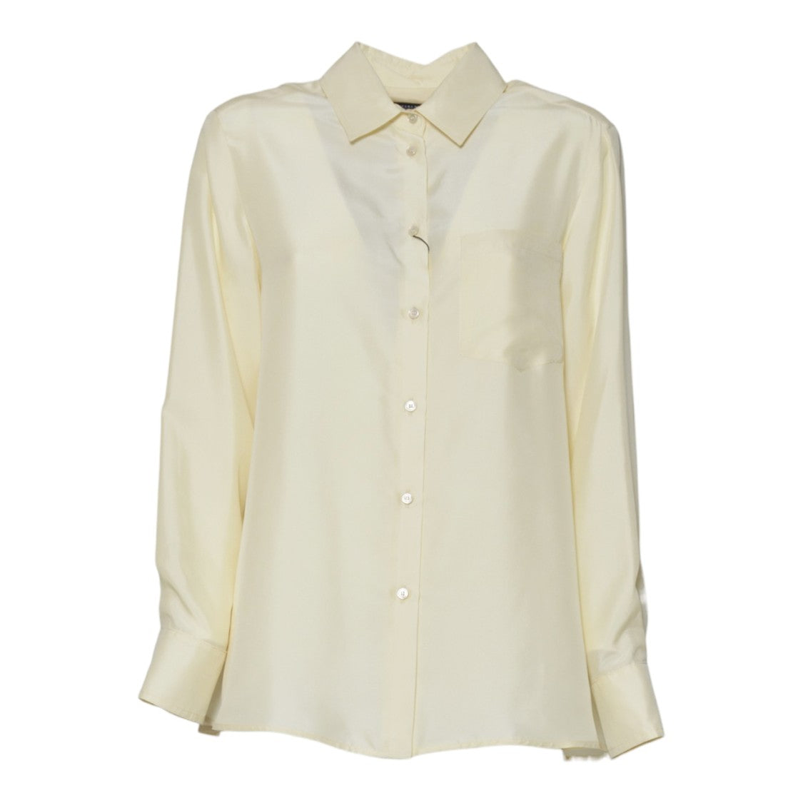 Max Mara Silk Shirt With Classic Collar And Relaxed Fit