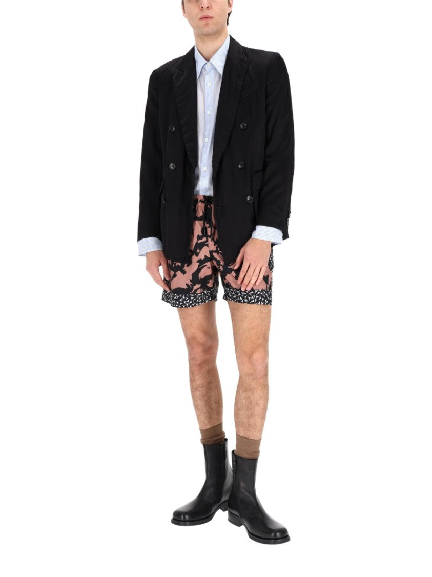 Dries Van Noten Balto Viscose-Blend Double-Breasted Blazer