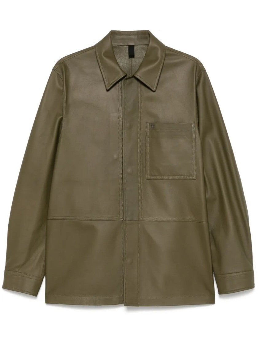 Tagliatore Tailored Lambskin Jacket With Classic Collar