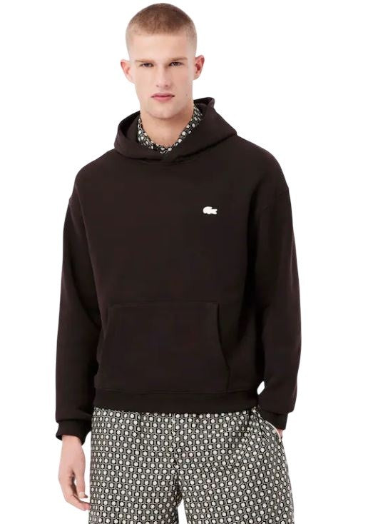 Lacoste Relaxed Fit Cotton Fleece Hoodie