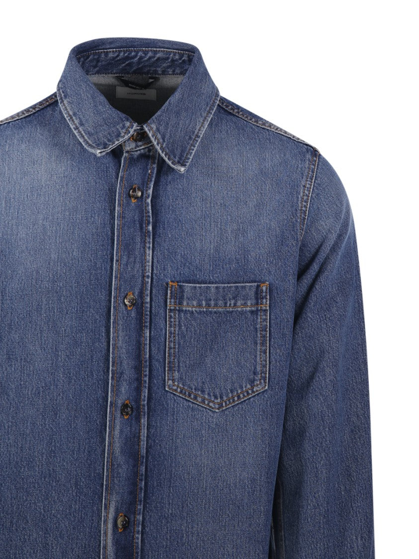Haikure Medium Wash Denim Shirt