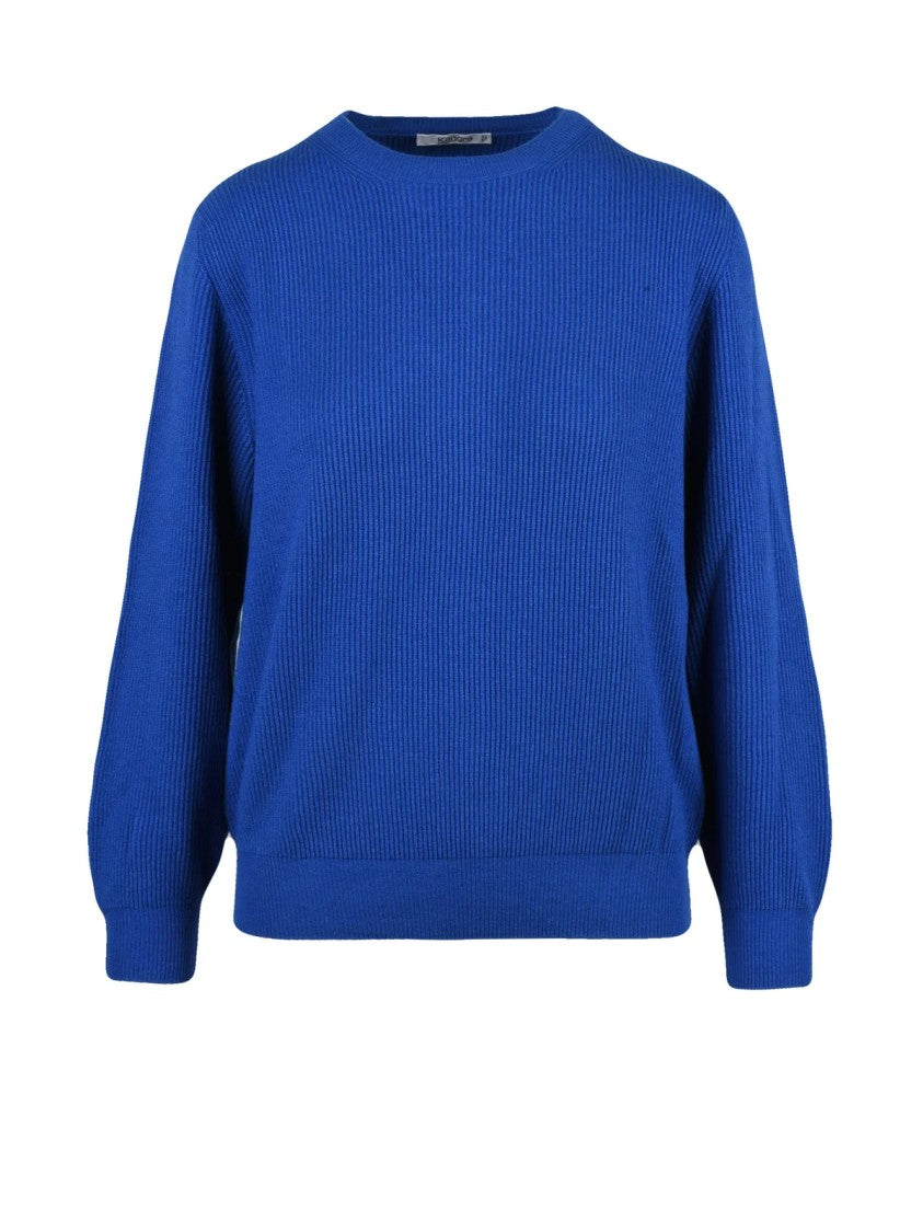 Kangra Ribbed Crewneck Sweater In Luxurious Cashmere Blend