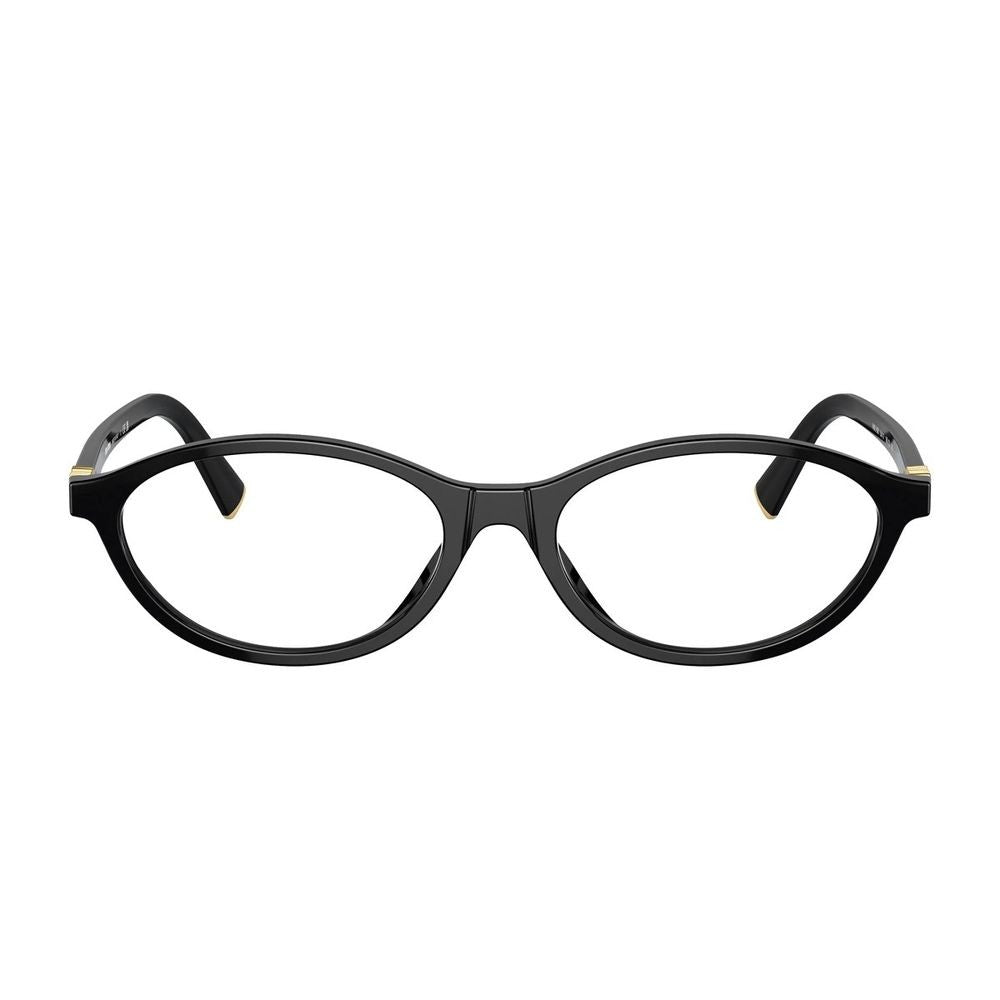 Miu Miu 0Mu 09Xv Oval Black Acetate Eyeglasses