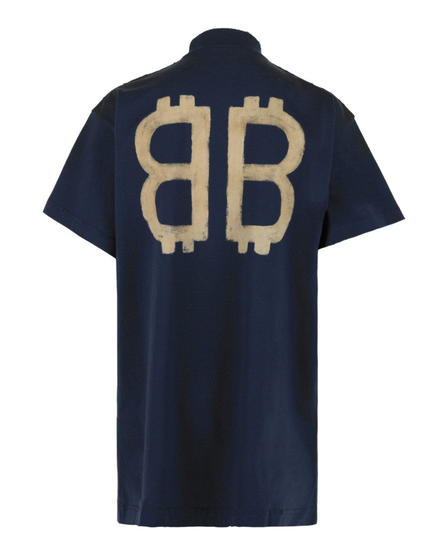 Balenciaga Crypto-Print Vintage Cotton T-Shirt
