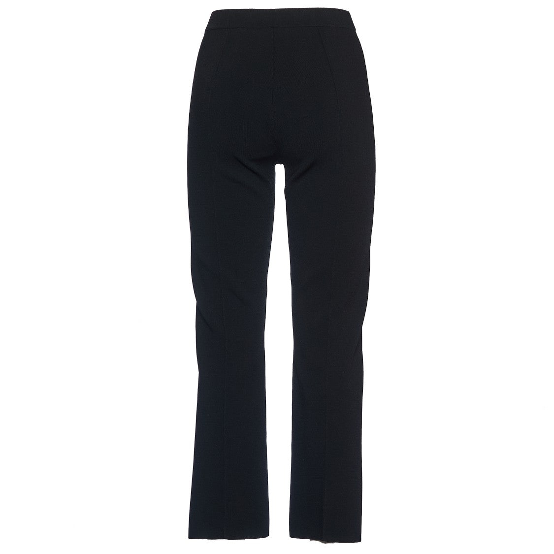 Theory Black Flare Trousers With Elastic Waistband