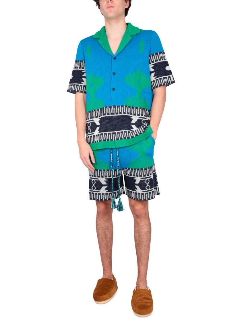 Alanui Jacquard Shirt With Bowling Collar