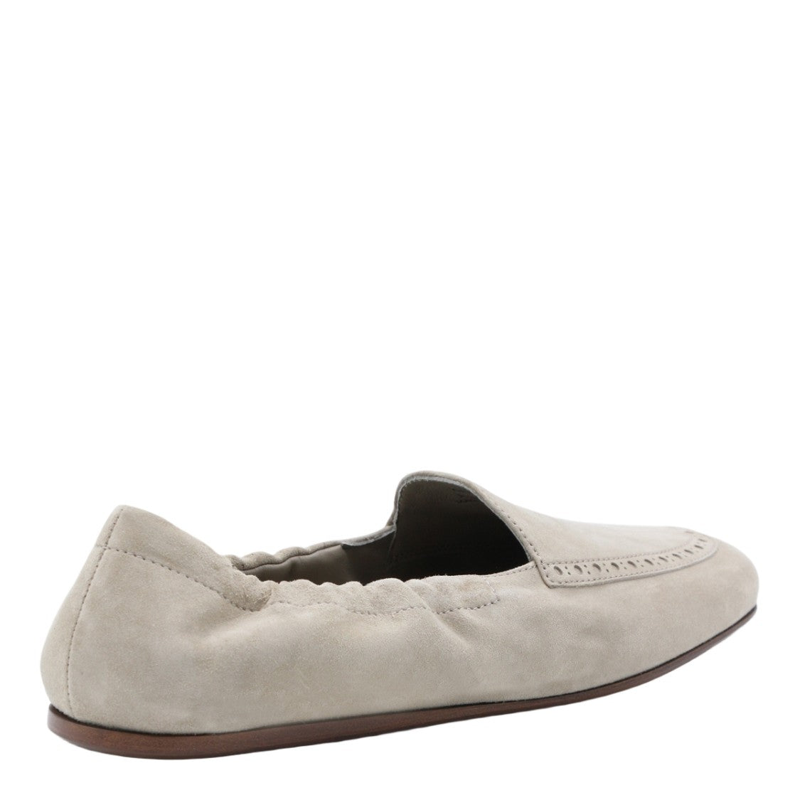 Church's Perforated Suede Flat Shoes With Elasticized Back