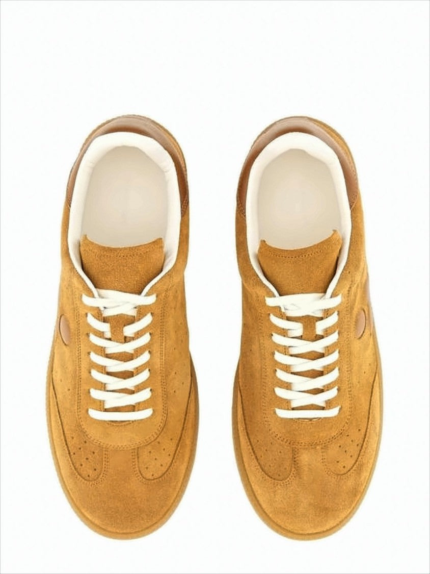 Isabel Marant Brown Suede Sneakers With Lambskin Lining
