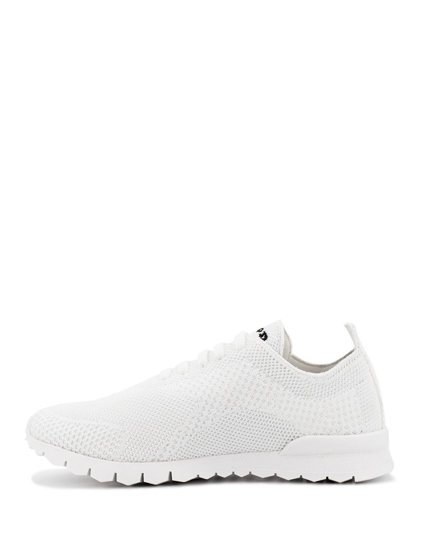 Kiton White Knitted Fabric Sneakers