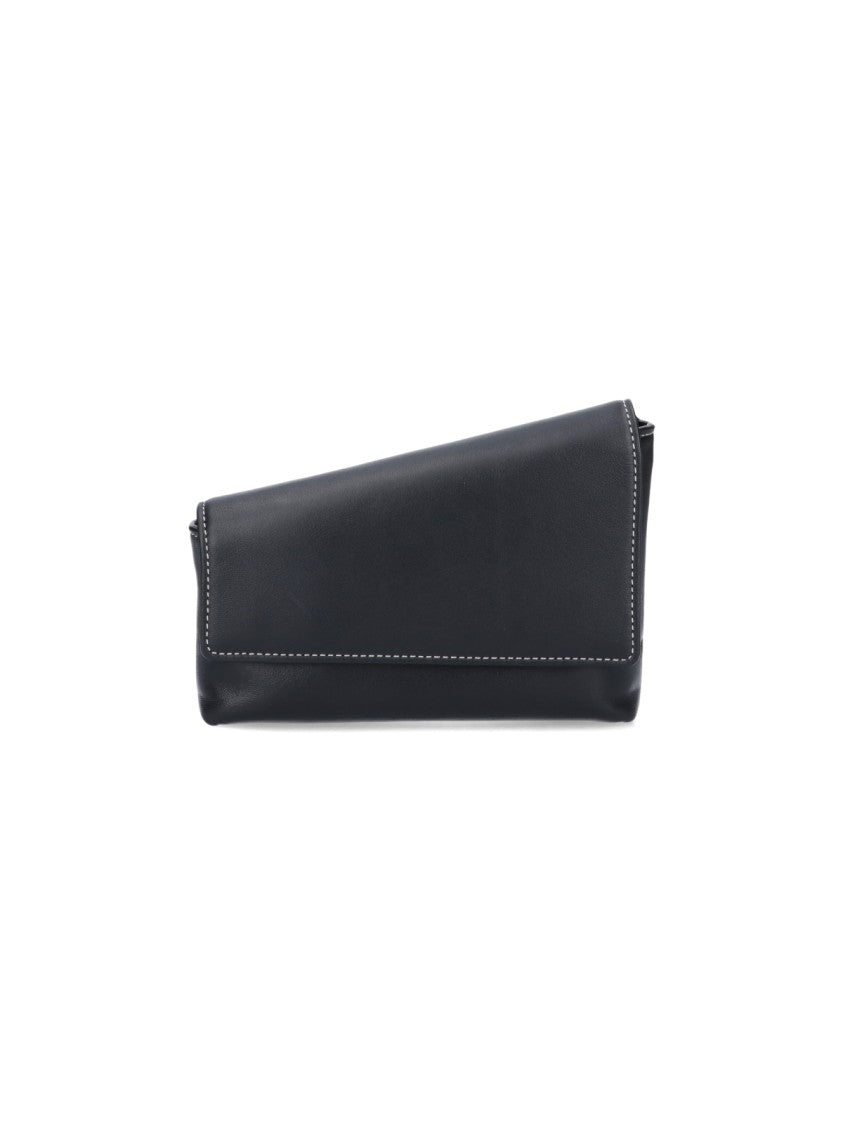 Staud Black Leather Staud "Acute" Shoulder Bag
