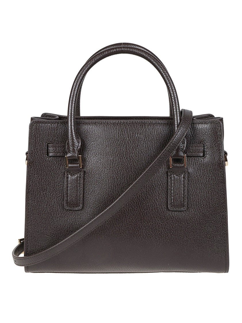 Michael Kors Small Hamilton Moderne Structured Leather Satchel