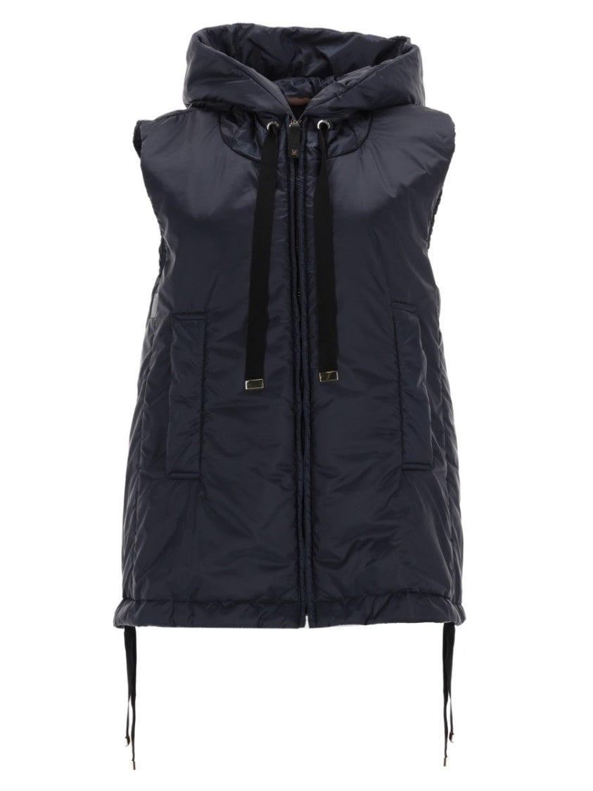 Max Mara Padded Quilted Vest With Adjustable Features By Max Mara