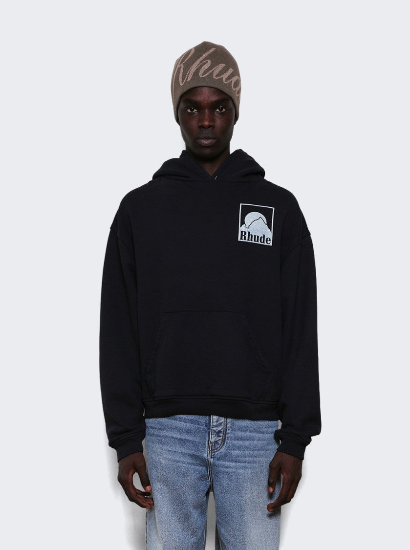 Rhude Moonlight Badge Hoodie Vintage Black