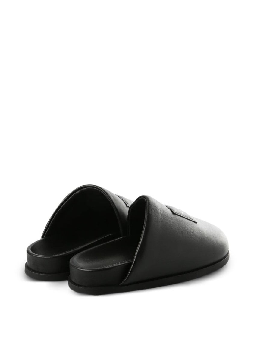 Givenchy Black Label Padded Asymmetric Flat Mules