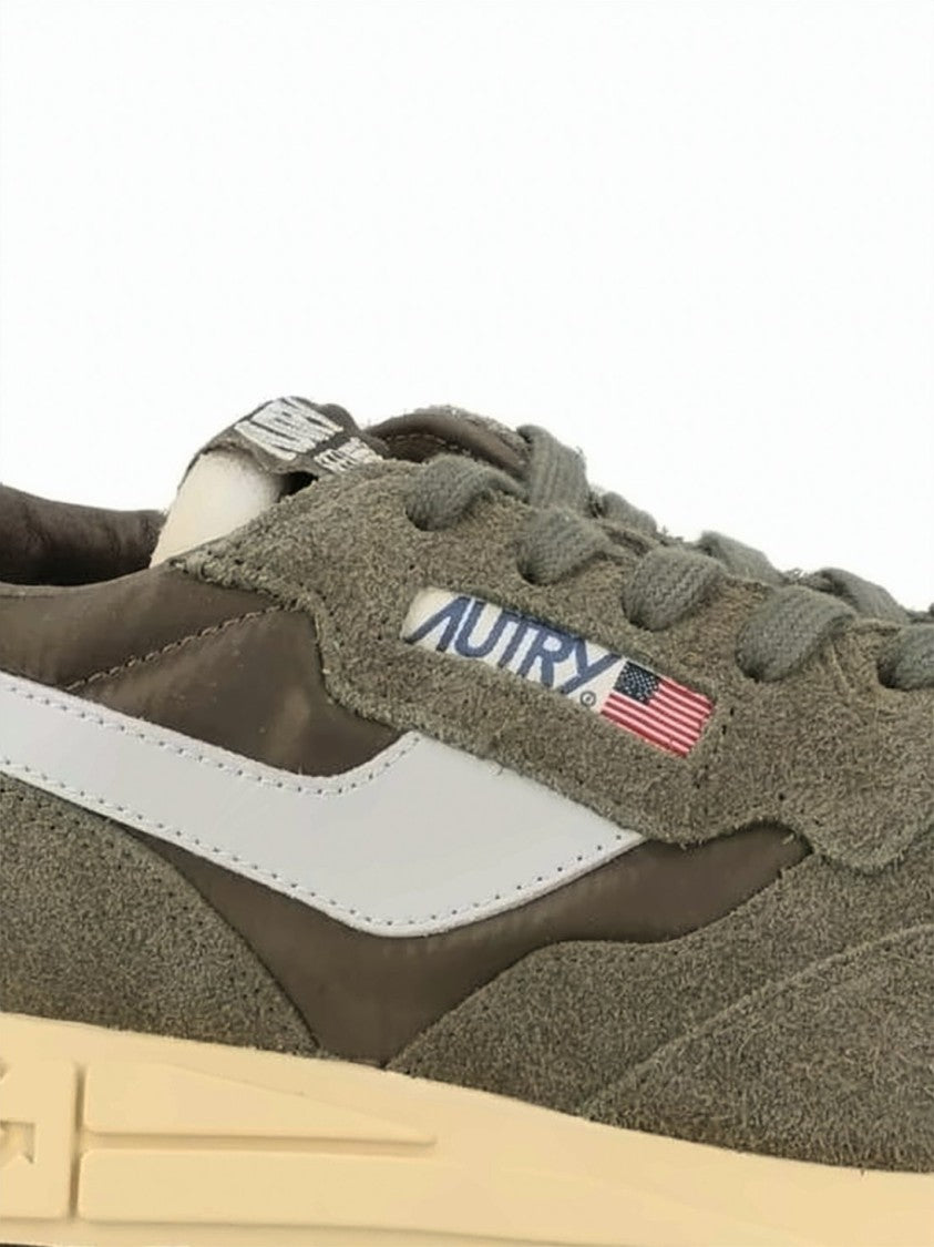 Autry Low-Top Sneakers With Suede And Nylon Upper And Branded Patch