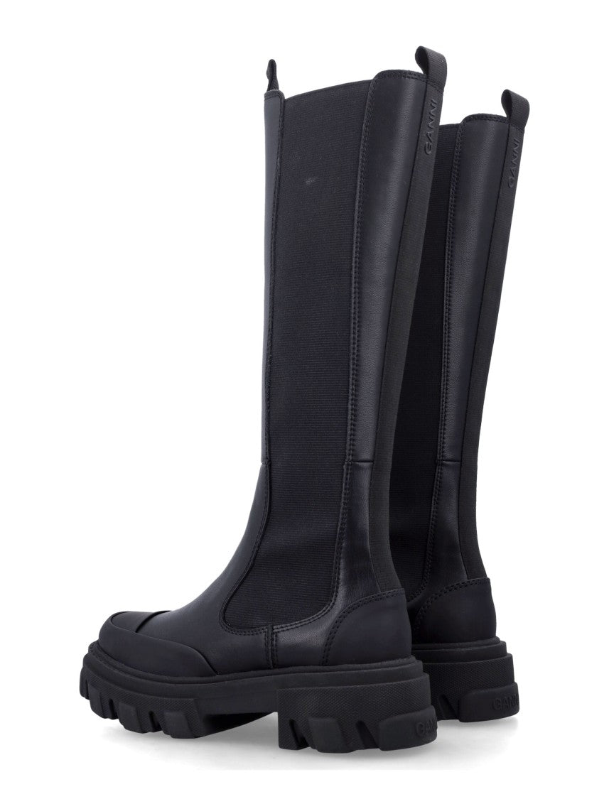 Ganni Cleated High Rubber Sole Boots