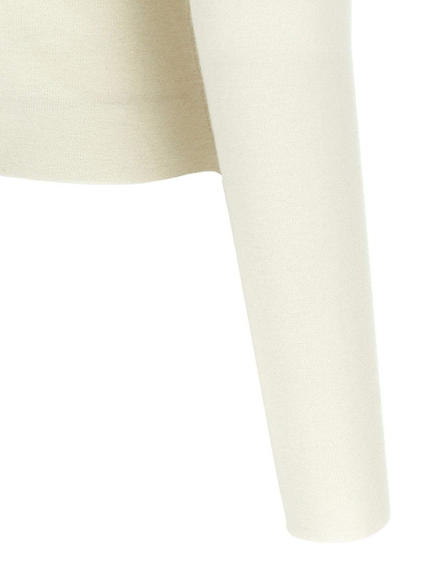 Self-Portrait Cream Merino Wool' Cardigan