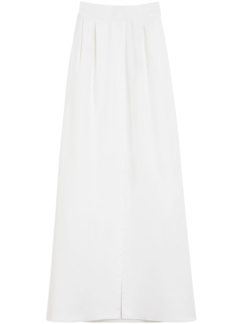 Max Mara High-Waisted Pleated Maxi Skirt With Subtle Back Slit