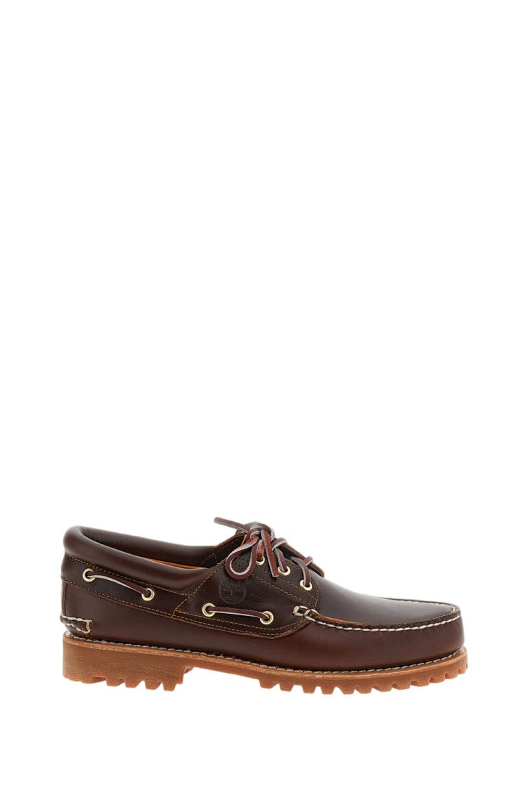 Timberland Brown Authentic Boat Leather Shoes