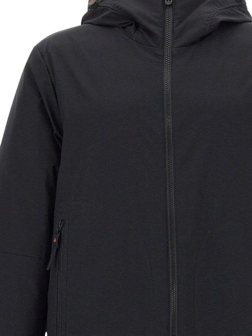 Peuterey Hooded Coat With Drawstring And Matte Finish