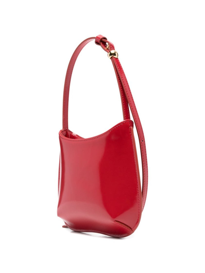 Jacquemus Red Small Calf Leather Adjustable Bag