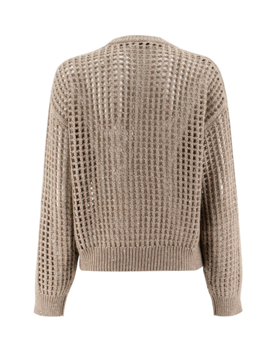 Brunello Cucinelli Sparkling Net Sweater