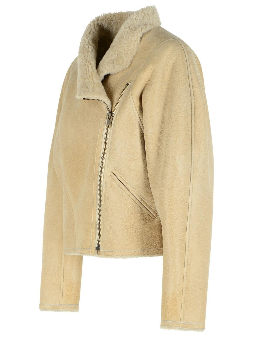 Isabel Marant 'Blondine' Shearling Ecru Jacket