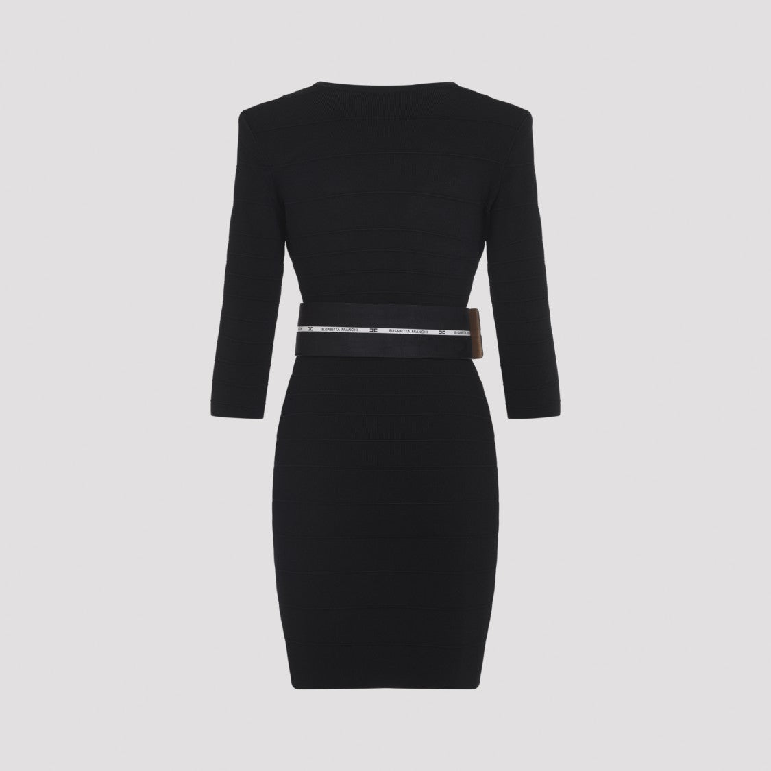 Elisabetta Franchi Mini Dress With Deep V-Neck