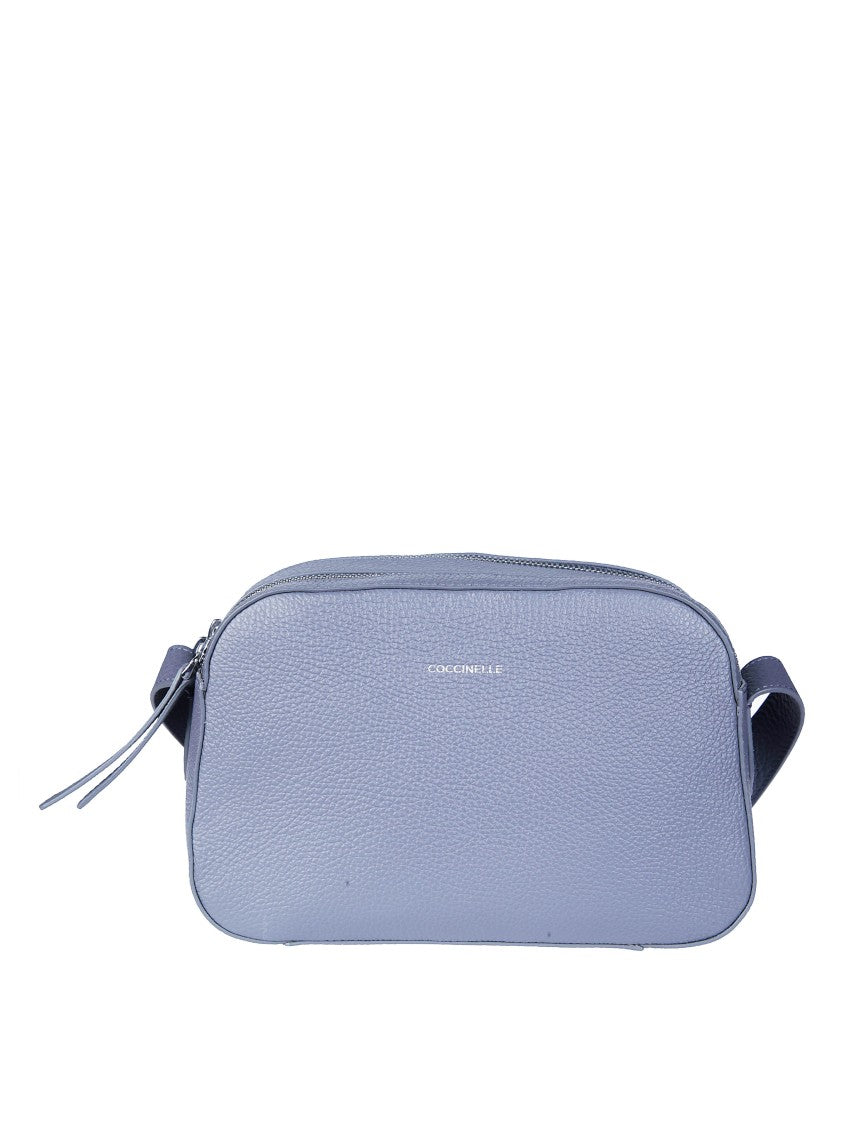Coccinelle Fern Pebbled Rectangular Shoulder Bag