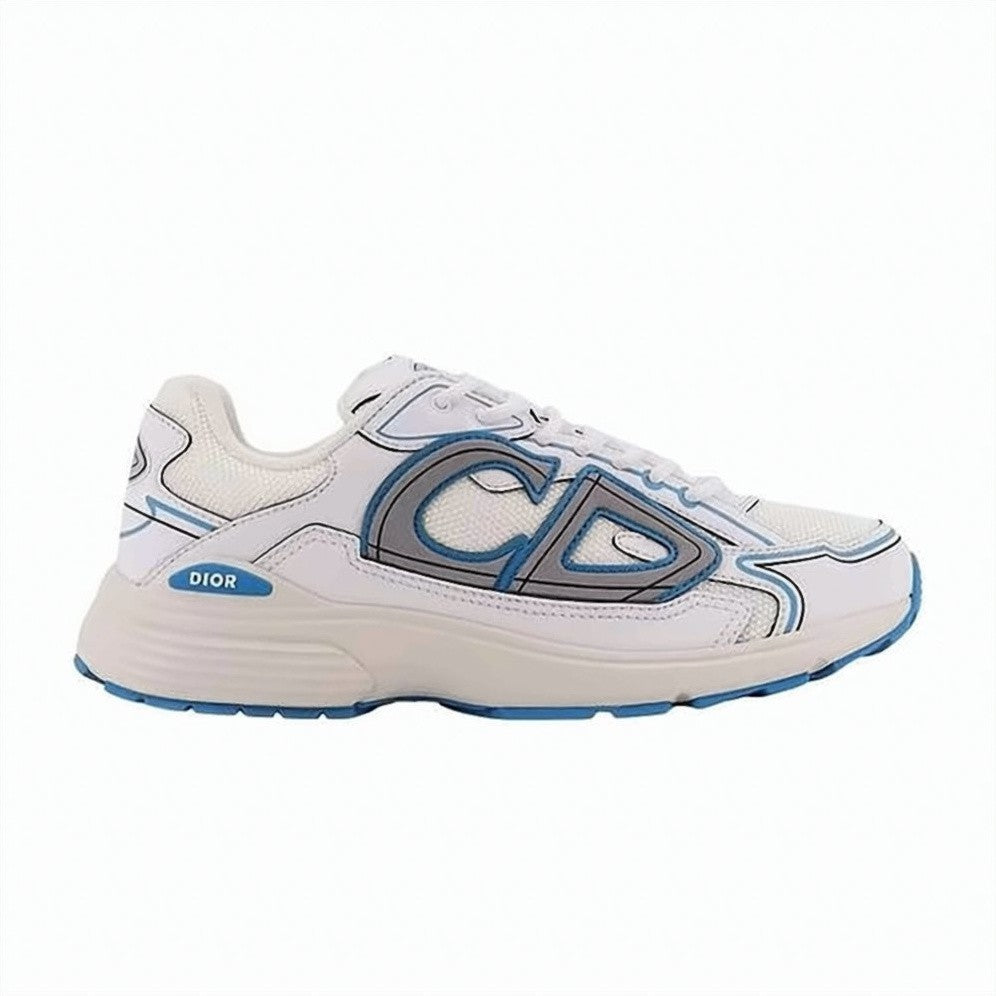 Dior Low-Profile Sneakers With Textured Upper And Contrasting Sole