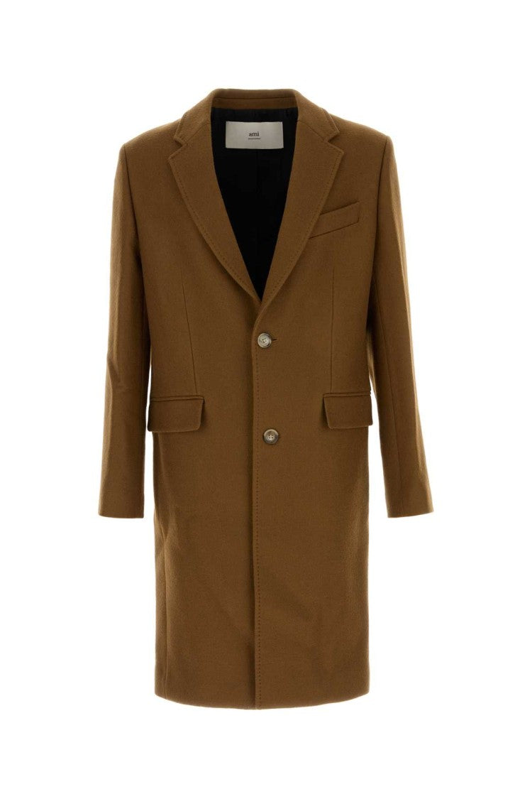 Ami Brown Wool Coat