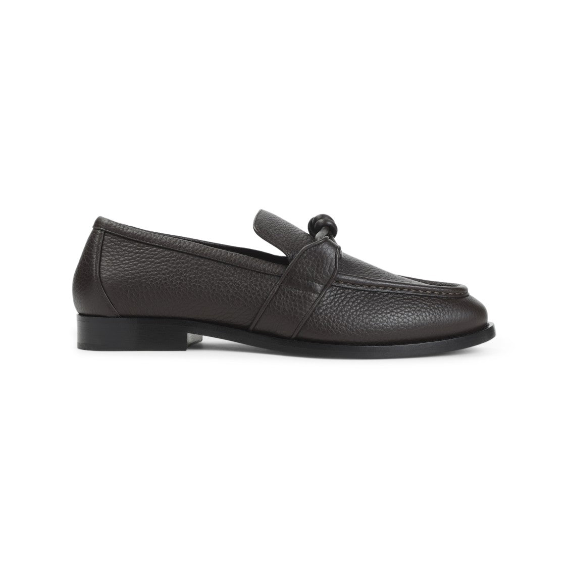 Bottega Veneta Fondant Brown Leather Astaire Loafers