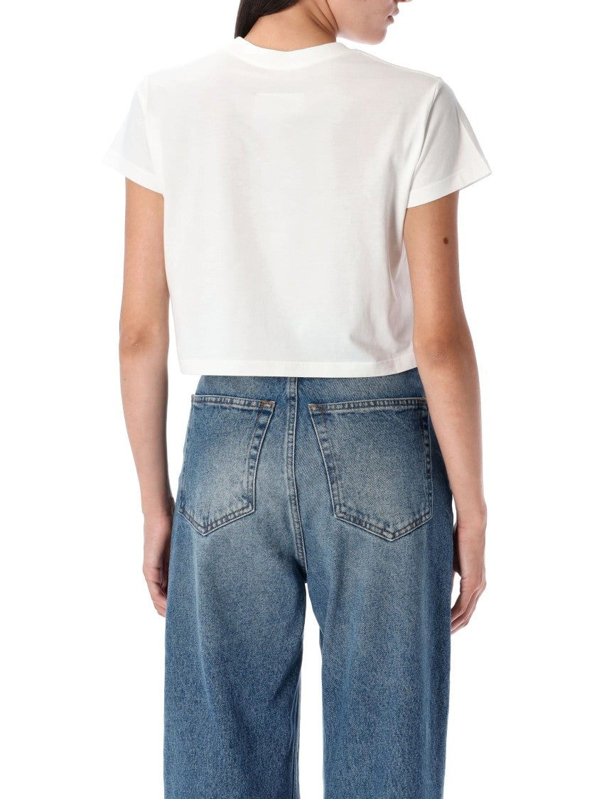 Mm6 By Maison Margiela Cropped Short-Sleeve T-Shirt