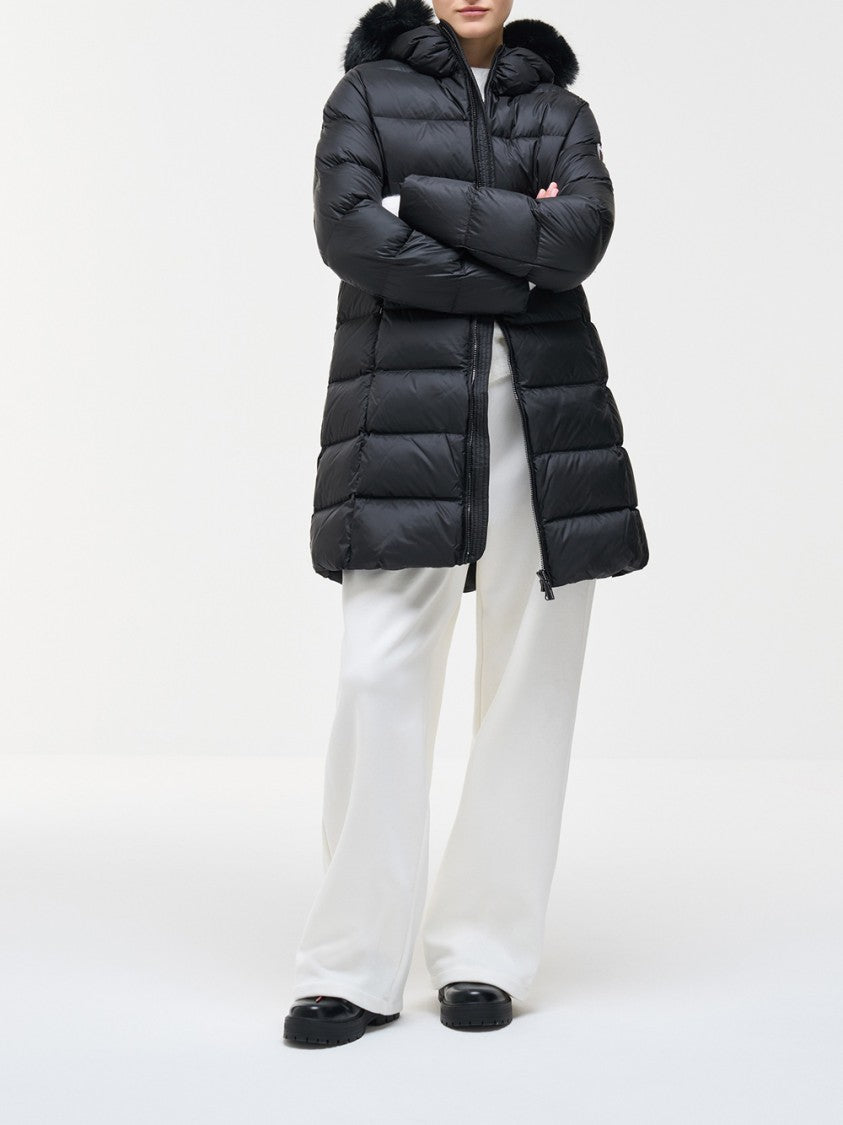 Colmar Plush Fur Trim Padded Down Coat