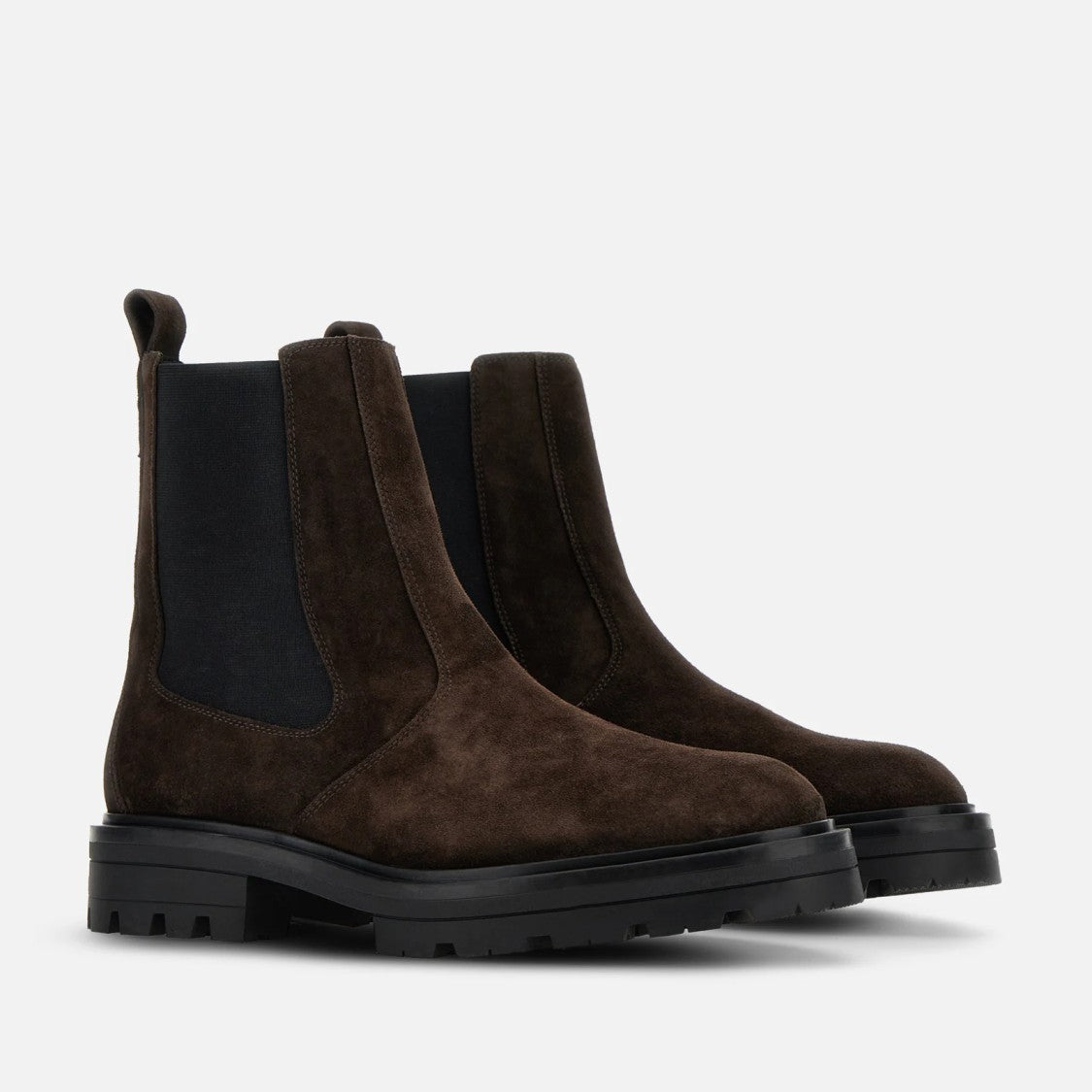 Hogan Palissandro Brown Suede Ankle Boots