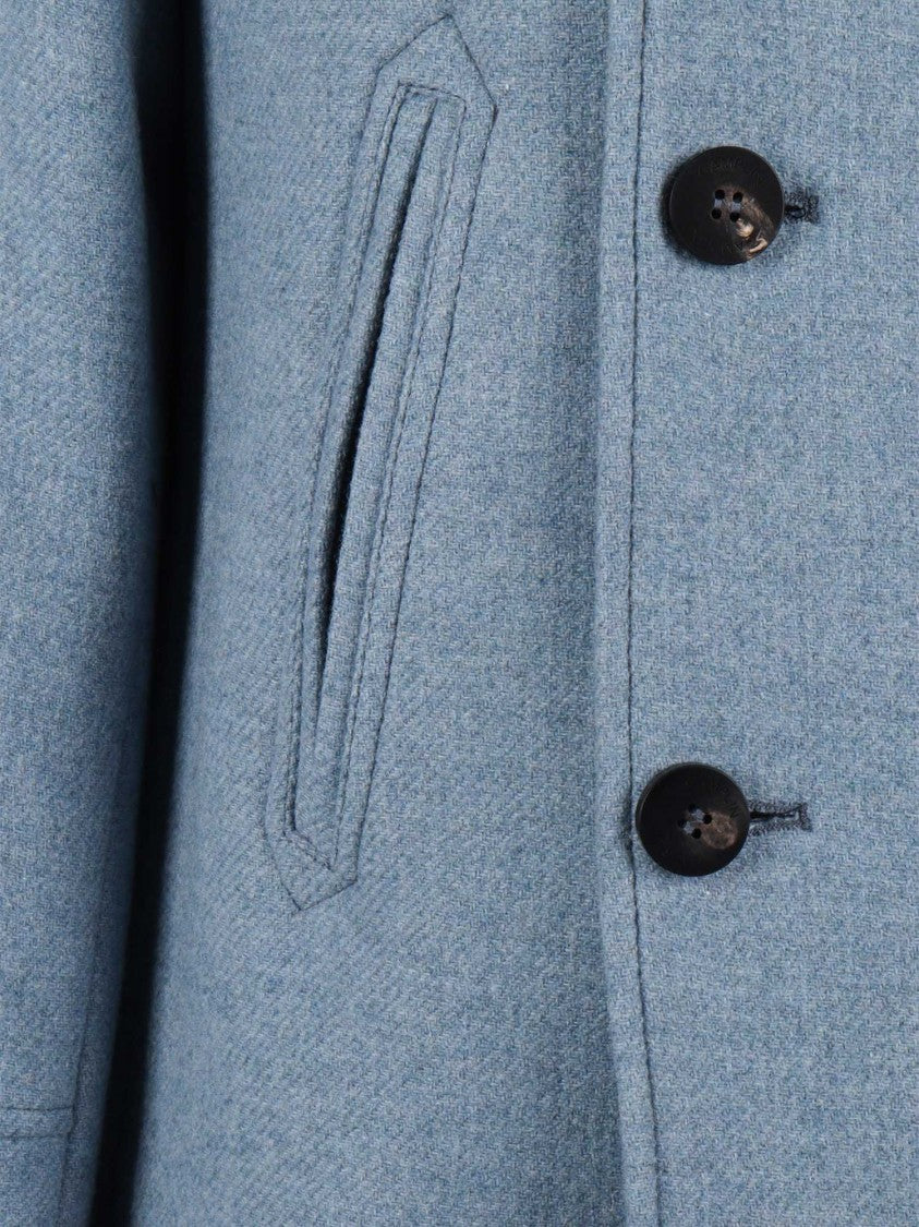 Camplin Island - S Double-Breasted Wool Coat