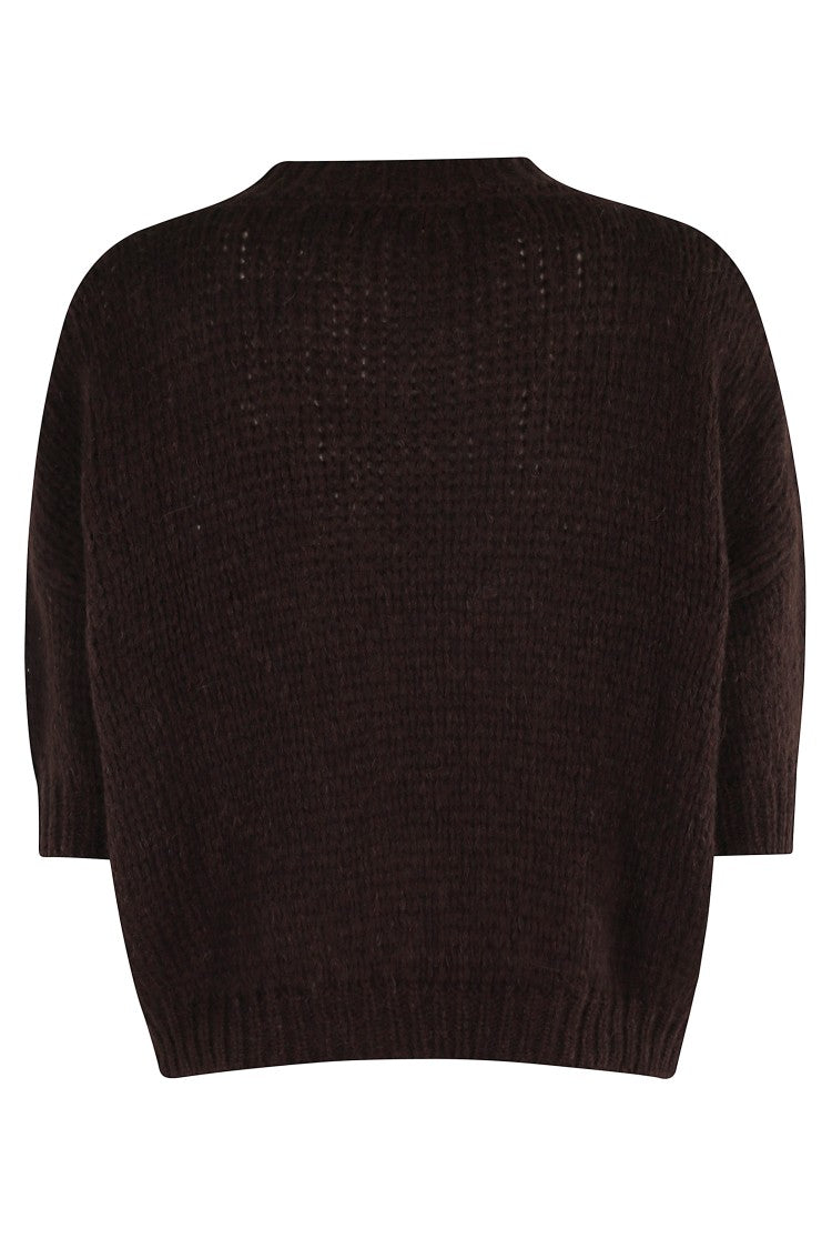 Roberto Collina Textured Knit Sweater With Three-Quarter Sleeves