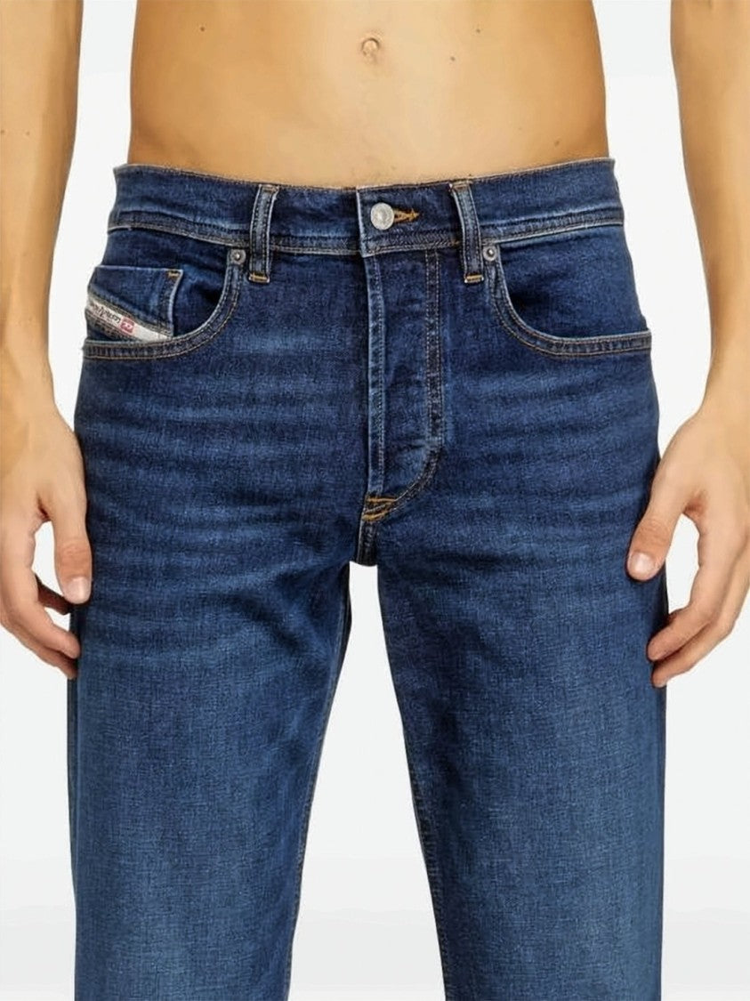 Diesel Straight-Leg Denim Pants With Subtle Fading And Five-Pocket Styling