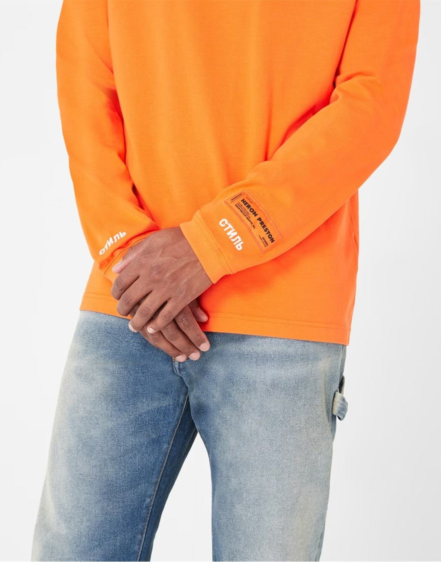 Heron Preston Ctnmb Logo Turtleneck Sweatshirt