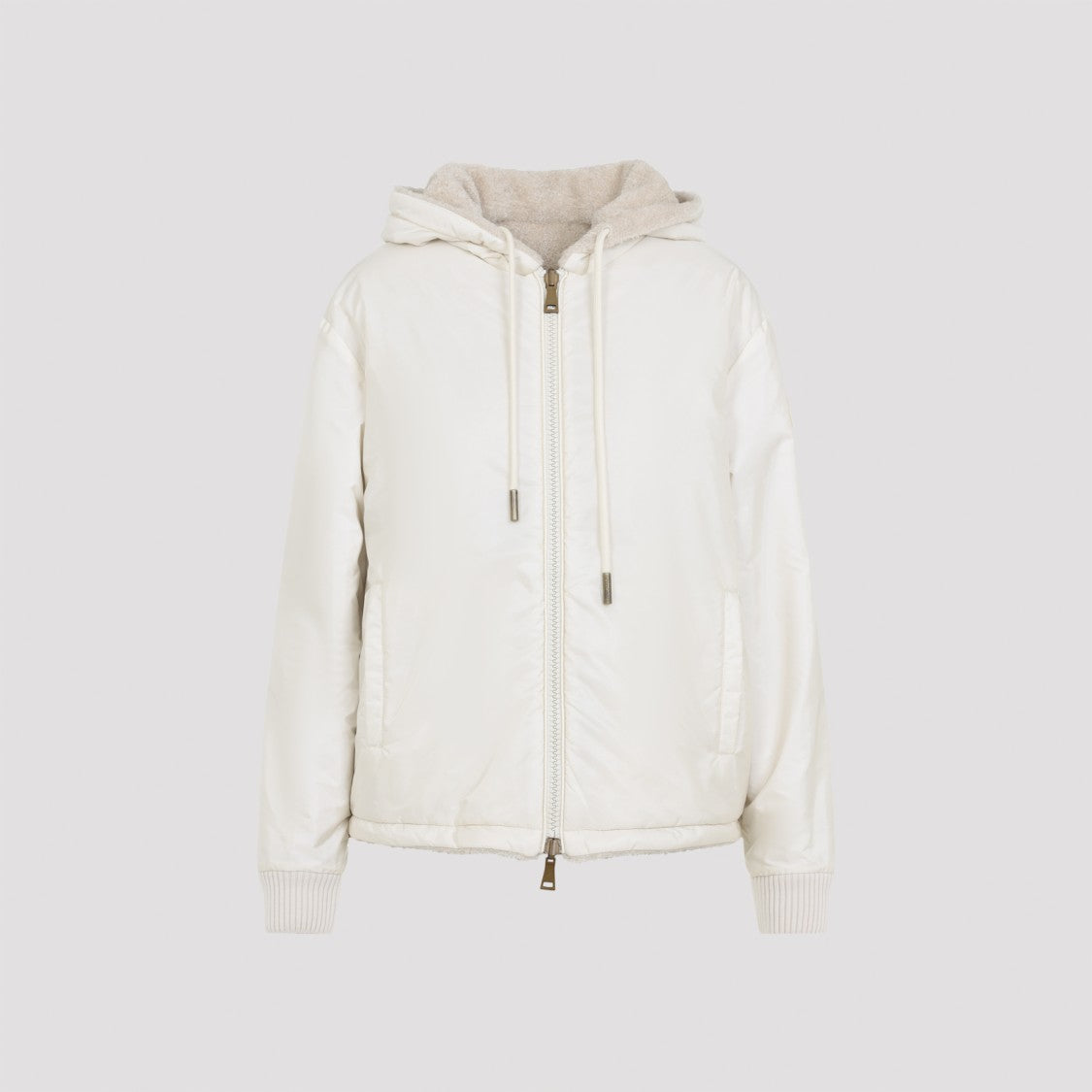 Moncler Reversible Plush And Smooth Finish Hooded Jacket
