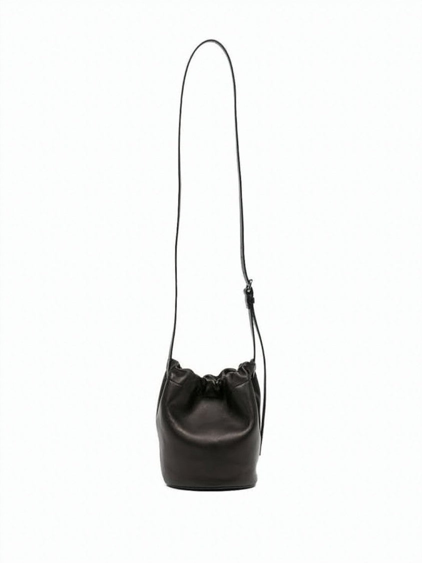 Maison Margiela Bucket-Style Shoulder Bag With Drawstring Closure And Adjustable Strap