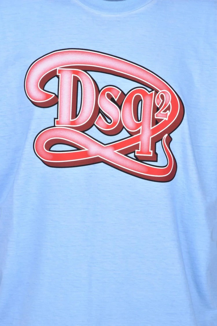 Dsquared2 Cotton T-Shirt - Light Blue