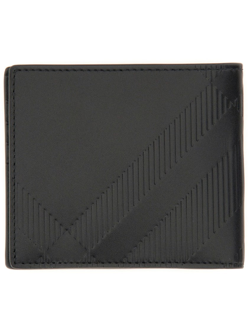 Burberry Embossed Check Wallet